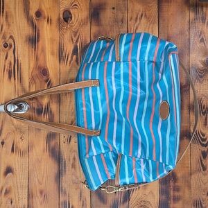 Fossil Multicolor Striped Tote